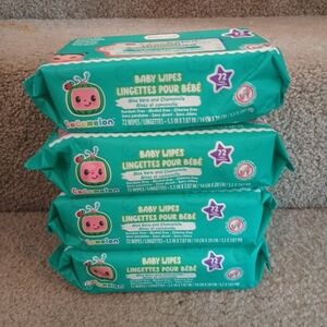 Lot Of 4 CoComelon Baby Wipes Pack
